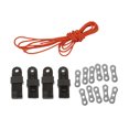 thumbnail image 1 of 4pcs Clips De Plástico Pinzas Para Acampar Toldos s +Antideslizante Plata Herramienta Ajustable 10pcs Aleación De Aluminio De 3 Agujeros Tensor De Cuerda+1.8mm Ligero Tipo Reflexivo Zulema Cordón reflectante para tienda, 1 of 8