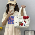 thumbnail image 2 of Sanrio-Bolso de felpa de Hello Kitty para mujer, bolsa Kawaii Kuromi My Melody, bolso de mano de Anime de dibujos animados, Cinnamoroll, bolsas de almacenamiento, regalos para niñas, 2 of 5