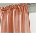 thumbnail image 3 of RT Designers Collection PNN03124 Nikki Faux Silk 54 x 84 in. Rod Pocket Curtain Panel, Coral, 3 of 3