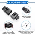 thumbnail image 3 of 4 Pin Ignition Coil Connector Plug Waterproof Male Female Wire Terminal for Mercedes-Benz for BMW 1 Set, 3 of 6