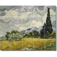 thumbnail image 1 of Ceramic Tile Mural-Vincent Van Gogh Country Painting 370. 60" w x 48" h using (20) 12 x 12 ceramic tiles, 1 of 3