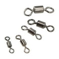 thumbnail image 2 of 210 Piece Lot - 8 Different Shapes Solid Metal Fishing Swivels with Bearings and Rings Connector, 2 of 8