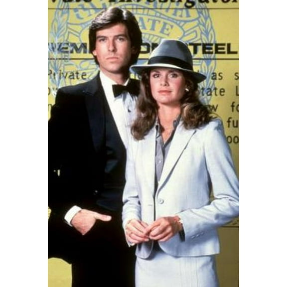 Remington Steele Pierce Brosnan Poster 12x16 Print on Metal Sign 12in x 16in Square Adults Poster Time