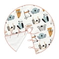 thumbnail image 3 of Balery Puppy Printed Christmas Tree Skirt , Merry Christmas Party Christmas Tree Decoration,Adjustable Tree Skirt-30", 3 of 8