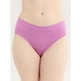 thumbnail image 4 of Joyspun Women's Ribbed Modal Hipster Panties, 3-Pack, Sizes XS-3XL, 4 of 7