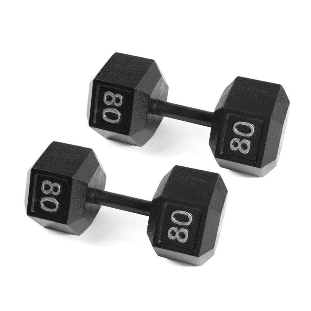 cap-barbell-cast-iron-hex-dumbbell-80-lbs-pair-walmart