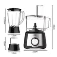 thumbnail image 5 of Sistema de Cocina YOU Licuadora Moledor y Procesador de Alimentos 7 en 1 600W Plata con Negro, 5 of 5
