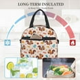 thumbnail image 4 of Naloa Forest Squirrel Nuts Print Lunch Bag for Women & Men Insulated Lunch Box or Cooler Lunch Tote Bags for Work, Travel, Outdoor, 4 of 5