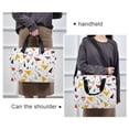 thumbnail image 6 of FORMRS 16" Laptop Bag Carrying Sleeve Case with Handle Travel Shoulder Briefcase, White Triangles, 6 of 8
