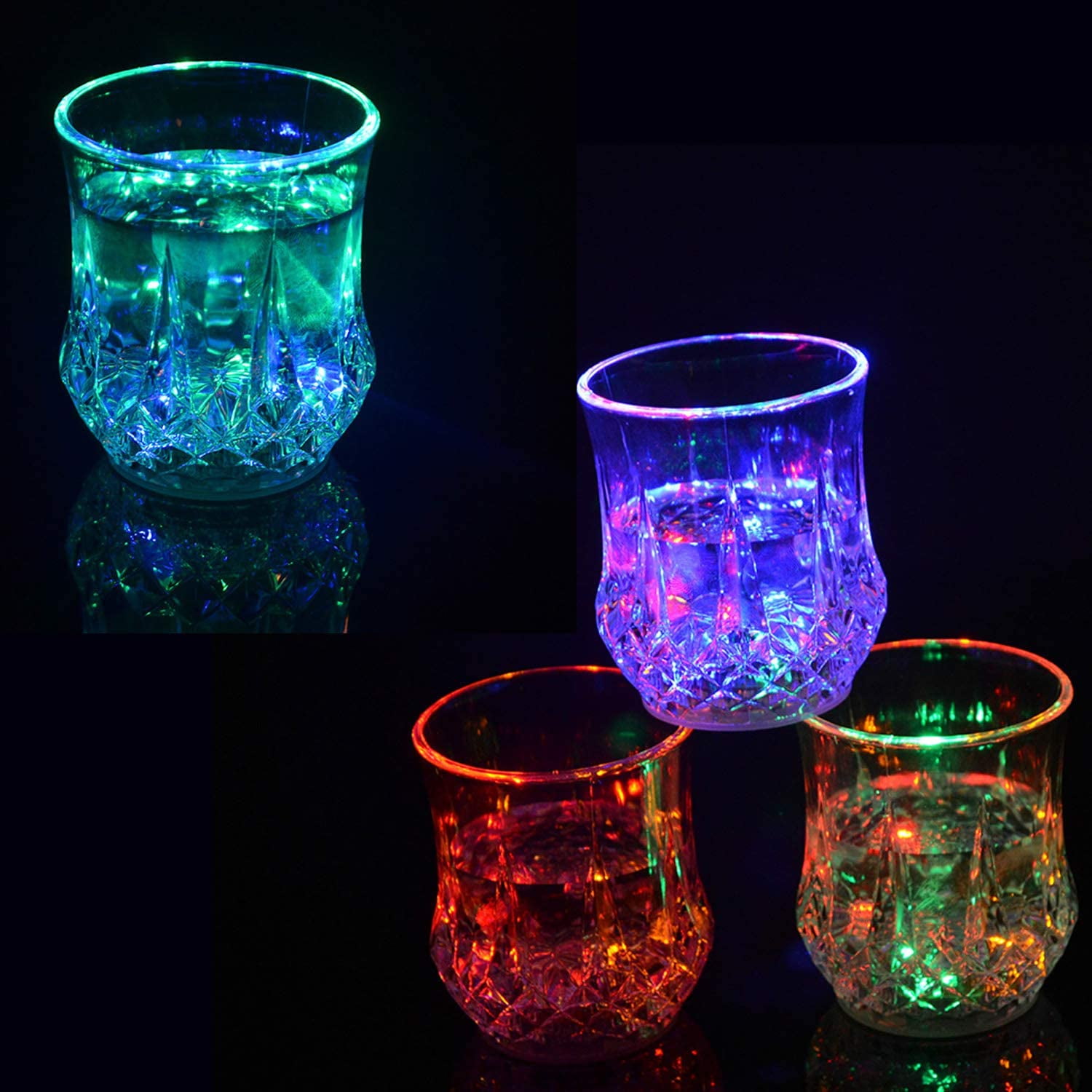 flashing christmas glasses