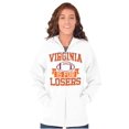 thumbnail image 4 of Virginia for Losers Funny Rivalry Unisex Fleece Graphic Zip Up Hoodie Brisco Brands 3X, 4 of 5