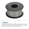 thumbnail image 3 of Uxcell 16AWG Stranded Wire Hookup 10M/33ft Grey Electrical Wire UL1007 Spool, 3 of 6
