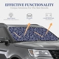 thumbnail image 4 of Fotbe Daisies Flowers 2-Piece Car Windshield Sun Shade | Sun Blocker for Car Windshield | Foldable Automotive Interior Accessories for Sun Protection-Small, 4 of 7