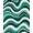 Teal, Pattern 3, variant on ODIKA 2'x3' Machine Washable Non-Slip Area Rug, Wavy Chevron Plush Textured High Traffic Rug with Pad, Teal, 582471
