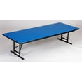 thumbnail image 1 of Short Adjustable Height Folding Table (30 in. x 48 in./Red), 1 of 2