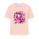 thumbnail image 4 of Mujeres Pantalones Cortos de Verano Flor Impresión Cuello Redondo Manga Corta Superior, Casual, 4 of 4