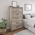 Better Homes & Gardens Rustic Ranch 5 Drawer Dresser, Gray Oak