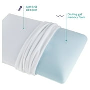 Sleep Innovations Classic Memory Foam Pillow, Standard Size, Breathable Knit Cover,