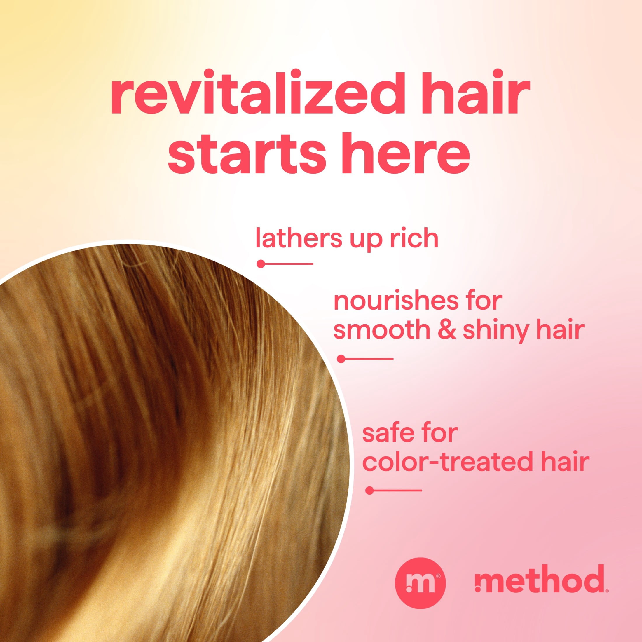 Method Repairing Shampoo, Island Mist - Nourishes Hair and Restores Damaged Strands - Sulfate Free, Color Safe - 14 oz