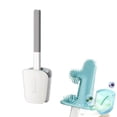 thumbnail image 3 of Advancent Escobilla de baño a prueba de fugas, cabezal de Base, cepillos de esquina montados en la pared, secado rápido, accesorios de herramienta de Suministros de limpieza para el hogar Blanco Advancent HA063655-02B, 3 of 6