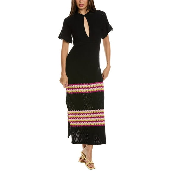 Ramy Brook womens Greca Maxi Dress, s, Black