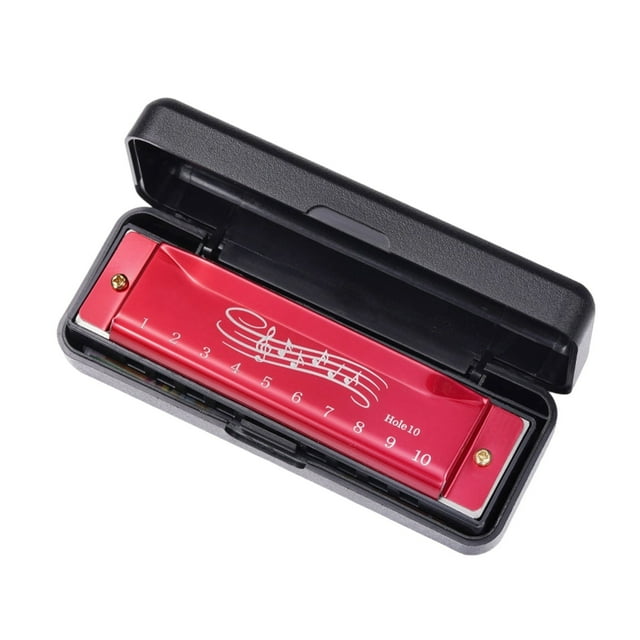 Beginner Harmonica – 10 Hole Musical Instrument for Learning And Play, Portable Harmonica for Music Education, Practice And Fun Exploration