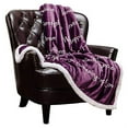thumbnail image 2 of Chanasya Harmony Hope Blessing Peace Message Print Super Soft Plush Microfiber Fleece Sherpa Purple Gift Throw Blanket - Inspirational Uplifting Gift for Men Women Friend - Aubergine Blanket, 2 of 3