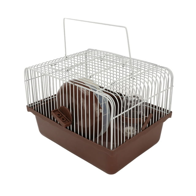 Cage pour Hamster, Maison de Voyage pour Hamster au Design Intéressant avec Roue de Course pour Cochon d'Inde pour Lapins