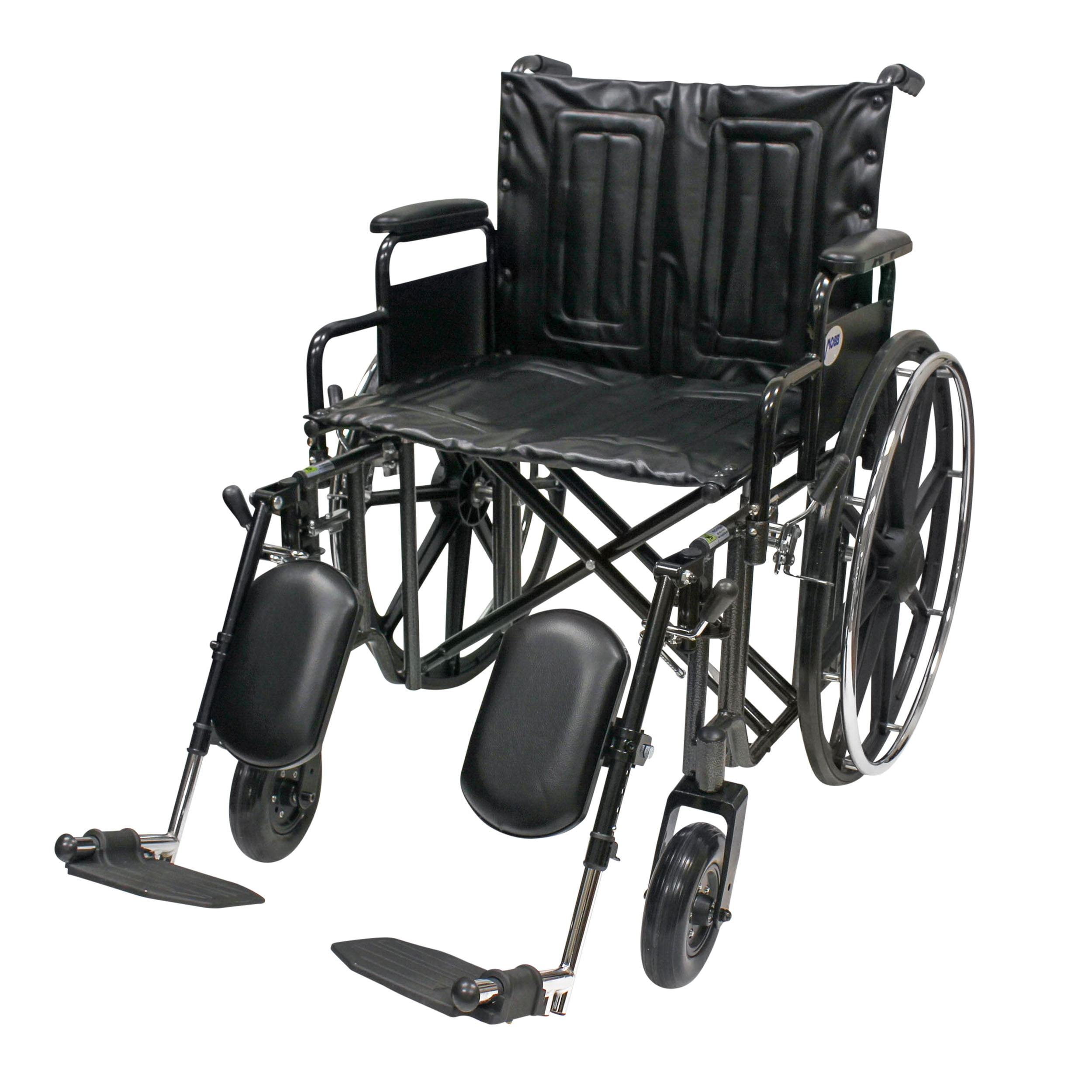 MOBB Bariatric Steel Wheelchair, 22" Seat, Detachable Arm Rest