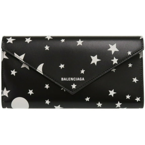 Pre-Owned Unused Balenciaga 499207 Black Leather Long Wallet 0679BALENCIAGA