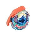 thumbnail image 3 of Disney Stitch Crossbody Bag Purse Zipper Round Blue Kids Girls 5.5" Small, 3 of 6