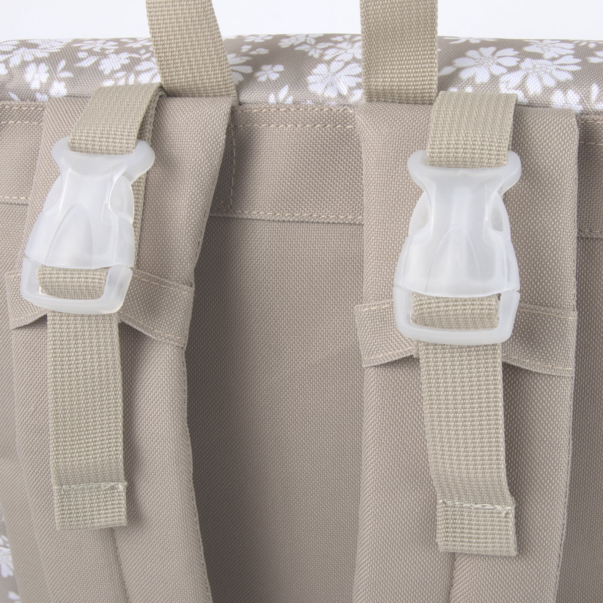 Baby Essentials  Diaper Bag 2 Piece Floral Backpack with Stroller Straps and Matching Changing Pad in Dusty Floral