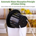 thumbnail image 4 of 6 Pack Self Watering Pots for Indoor Plants 4.7 Inch Self Watering Flower Pot with Cotton Rope Decorative Plastic Plante, 4 of 6