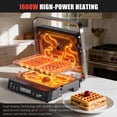 thumbnail image 3 of Prensa eléctrica para hacer sándwiches Panini Grill CATTLEMAN 1600W, 3 of 9