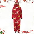 thumbnail image 2 of Odeerbi Christmas Onesie Pajamas for Family Holiday Sleep Jumpsuit Long Sleeve Family Christmas Pajamas Matching Sets Mom Printed Loungewear Jumpsuit Sleepwear Xmas PJs Set Red, 2 of 9