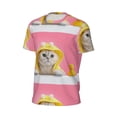 thumbnail image 6 of Wukai A Funny Cat Print Men's Short-Sleeved Mesh T-Shirt,Quick-Dry Short Sleeve Workout T-Shirt-3X-Large, 6 of 8