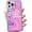 Pink, variant on Cute Smile Face Phone Case Compatible with iPhone 13 Pro Max, Fashion Watercolor Design Happy Phone case for Women Girls Men Soft TPU Shockproof Back Cover - White