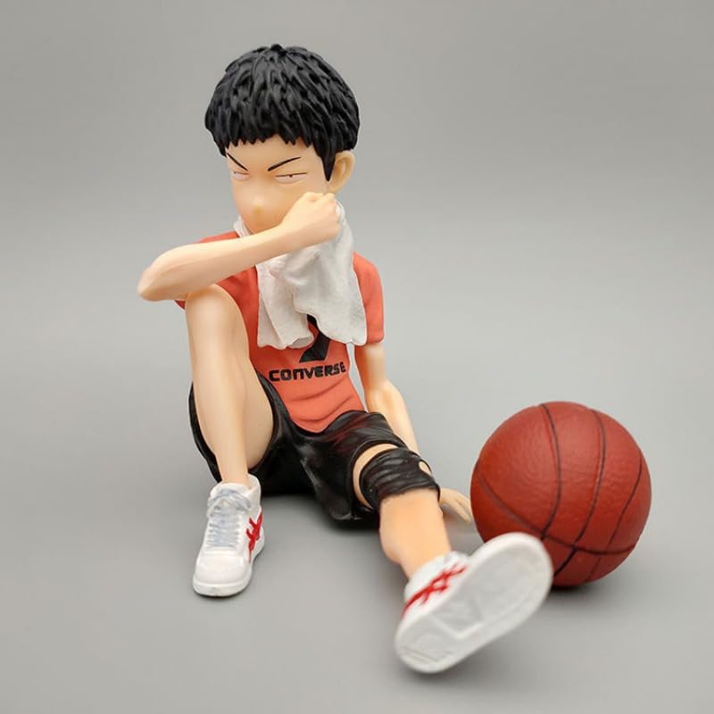 New Hanamichi Sakuragi, Kaede Rukawa Figure, Sitting 5pieces Anime Figures 8cm/3.1inch Handmade PVC Game Character Decoration Gift