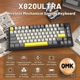 thumbnail image 2 of A.JAZZ X820Ultra Teclado Mecánico Gaming Inalámbrico 75% RGB, 2 of 9