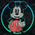 thumbnail image 2 of Junior's Mickey & Friends Distressed Circle Graphic Crop T-Shirt Black Medium, 2 of 4