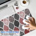 thumbnail image 4 of Long Mouse Pads for Desk,Red and Black Ethnic Geometric Pattern Desk Mats on Top Of Desks, Desk Mouse Pad Extra Large with 3mm Non-Slip Base and Stitched Edge for Gaming,Office,Work,Home 31.5"x15.7", 4 of 6