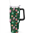 thumbnail image 2 of Dark Green Puppy Christmas Bell 40 Oz Tumbler with Handle Lid and Straw Stainless Steel Double Walled Vacuum Insulated Cup Merry Christmas Gifts Tumbler for Women Men Friends Outdoor Indoor, 2 of 6