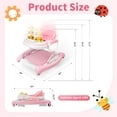 thumbnail image 7 of 5 in 1 Baby Walker (Walk,Jumper,Rocking,Push,Eating Mode) for Boys Girls,Foldable,Music & Light,Height Adjustable,Wheels for Infant Babies,Pink, 7 of 7