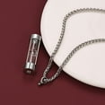 thumbnail image 6 of FaithHeart Hourglass Cremation Necklace for Men Women Stainless Steel Urn Ash Holder Perfume Pill Funnel Keepsake Pendant Jewelry Gift for Bithday Christmas, 6 of 8
