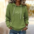 thumbnail image 2 of Chuancc Womens Pullover Sweatshirt,Winter Outfits for Women Women's St. Patrick's Day Hooded Sweatshirts Women Fall Clothes Soft Sweaters for Women Hoodies for Women Light green 3XL, 2 of 5