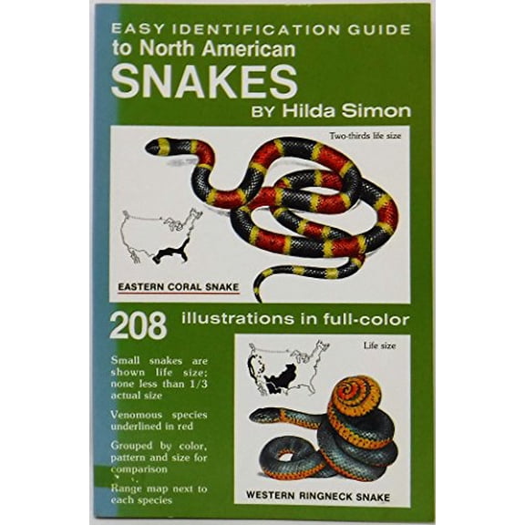 Pre-Owned Easy Identification Guide to North American Snakes (Paperback) 0396077714 9780396077718