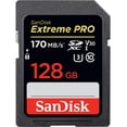thumbnail image 1 of Tarjeta de Memoria SanDisk Extreme Pro 128GB SDXC hasta 170MB/s UHS-I Clase 10 U3 V30, 1 of 2
