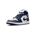 thumbnail image 4 of JORDAN WOMENS Jordan 1 Mid WMNS "Football Grey White Midnight Navy" FZ8777 044 from Stadium Goods, 4 of 8
