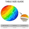 thumbnail image 6 of Rainbow Tie Dye Wave Pattern Round Fitted Tablecloth with Elastic Edge,Dining Table Cover Waterproof,Outdoor Round Tablecloth for Camping,Dining,Indoor and Outdoor, 6 of 7