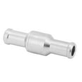 thumbnail image 4 of Valve 1 Way Nonreturn Check Valve Aluminium Alloy Silver for Water Oil Diesel Petrol Fuel Line, 4 of 7